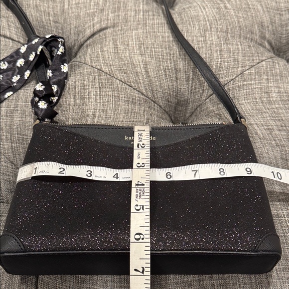 Kate Spade Bag Shimmy Glitter Black Sparkle Crossbody - Picture 17 of 17